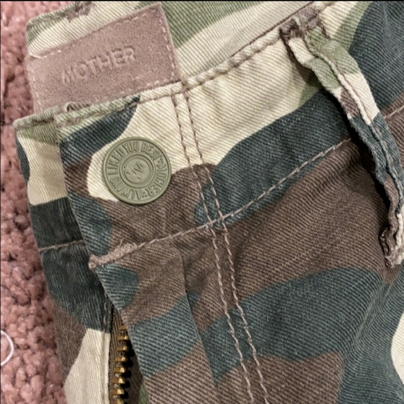 MOTHER Misfit camo stripped ankle pants - Picture 7 of 7